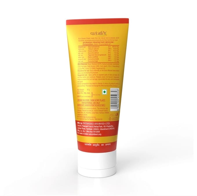 SPF30 Zonnebrandcrème 50 g Patanjali 1 pcs