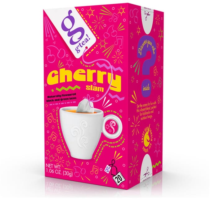 Zwarte & groene thee g'tea! Cherry Slam, 20 st.