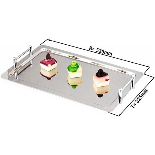 GGM Gastro (4 Stück) GN-Tablett 1/1 - Edelstahl - poliert Zilver