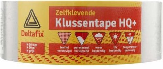 Deltafix zelfklevende klussentape HQ+ 50mm/50 m grijs