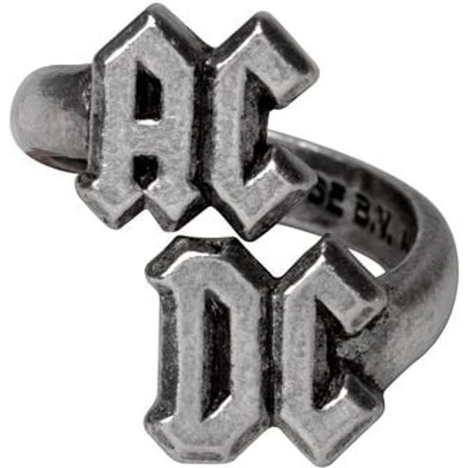 AC/DC AC/DC Ring Unisex Ring - zilverkleurig - S-M