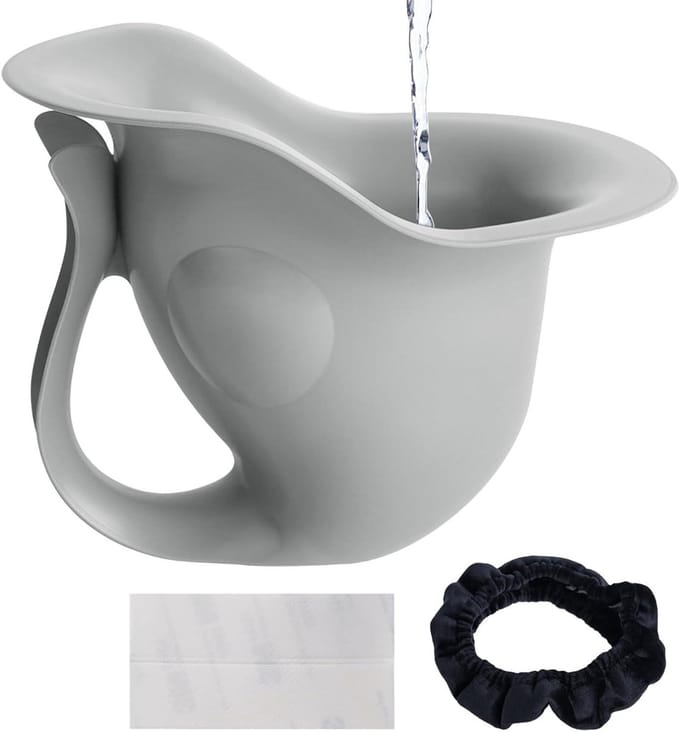 Potje Visvorm - Zindelijkheidstraining Tool - Onderweg Leren - Antislip Stabiliteit - 20 x 18 x 15 cm - Grijs