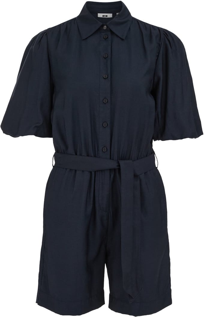 WE Fashion Dames playsuit met ballonmouwen