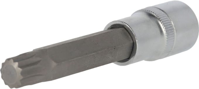 BRILLIANT TOOLS 1/2" Veeltand-bit-dop 100 mm lang M12 - BT022945