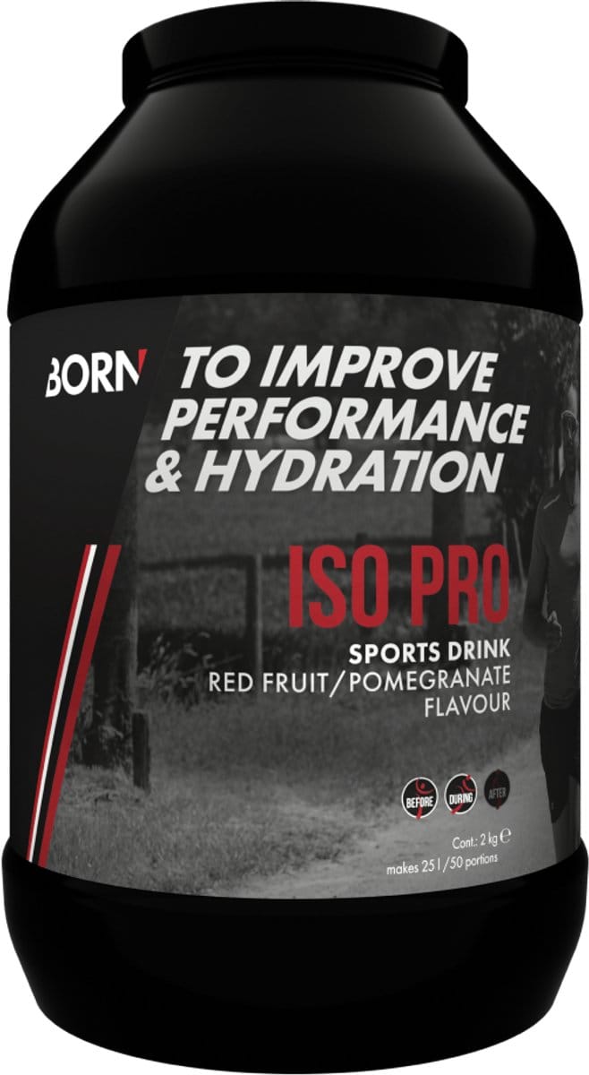 BORN ISO PRO RED FRUIT/POMEGRANATE TUB 2kg
