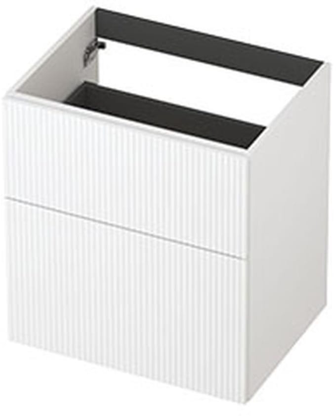 INK - Onderkast 2L A-sym Gelakt Gefr. Front - 600x450x650 Mm - Mat Wit
