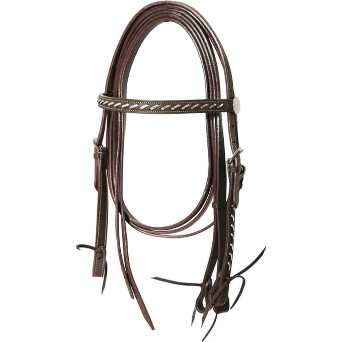Western paardenhoofdstel van draad met teugels Lakota