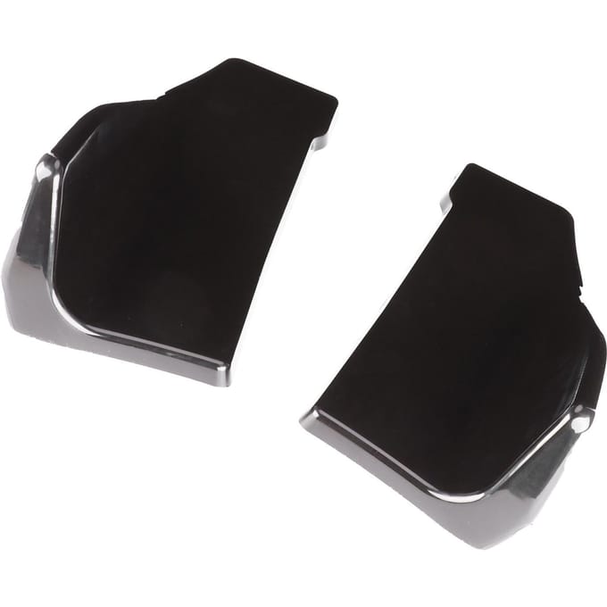 2 stuks Universele Achterbumper Diffuser Lip Zijskirts Glanzend Zwart met Montageschroeven black