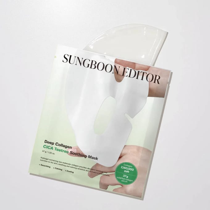 SUNGBOON EDITOR - Deep Collagen Mask - 4 Types 2026 Version - Cica Teatree Soothing