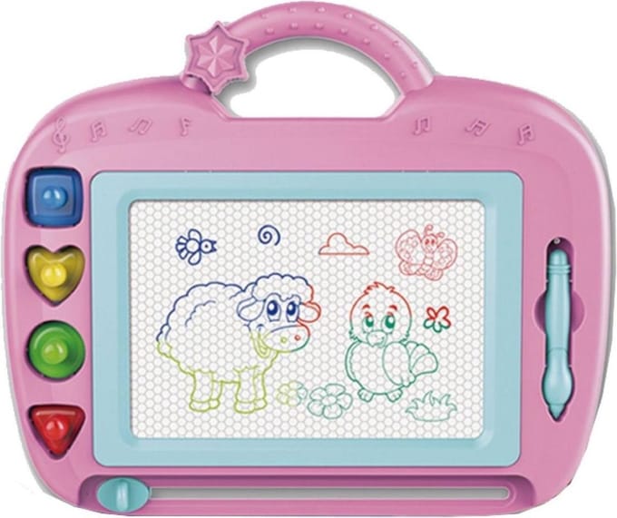 JollyCreative - Magnetisch - Kinderen - Tekenbord - Roze