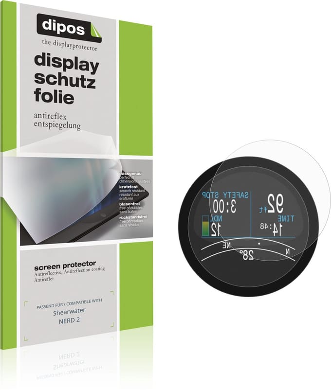 dipos – 6x Matte Beschermfolie geschikt voor Shearwater NERD 2 | Krasbestendige & antireflecterende Screenprotector Ultra-Thin