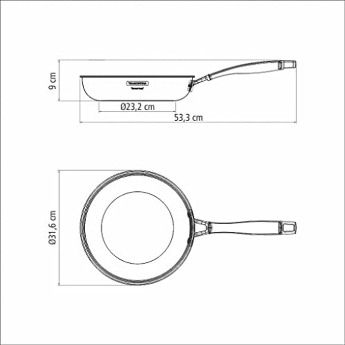 Roestvrijstalen braadpan 3,4 liter met tri-ply constructie