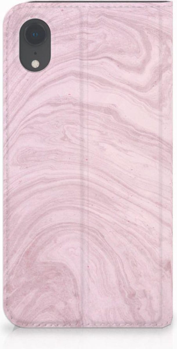 Apple iPhone Xr Standcase Marble Pink - Origineel Cadeau Vriendin
