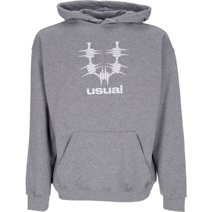 Lichtgewicht herensweatshirt met capuchon, grijze heather-capuchon