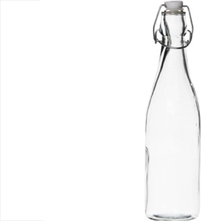 Fles met met stop wit 500ml