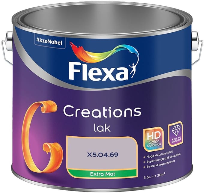 Flexa - Creations Lak Extra Mat - X5.04.69 - Mengverf - 2,5 L