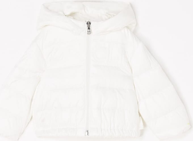 Moncler Namie puffer jack met donsvulling - wit - maat 68