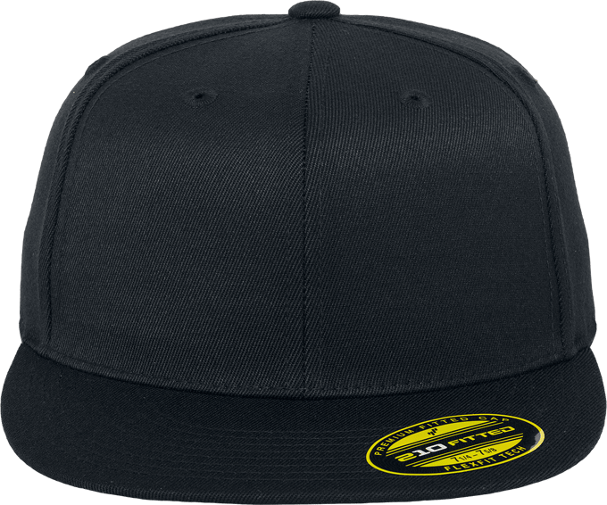 Flexfit Premium 210 Fitted Unisex Cap - Zwart - S-M