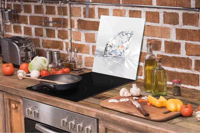 TMK ArtDeko Serie - Snijplank - 45x52 cm - Glas - Veelkleurig