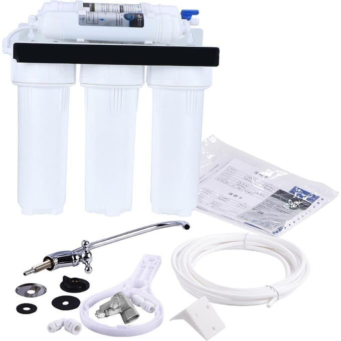 5-traps waterfiltersysteem voor drinkwater, fontein, thuis white