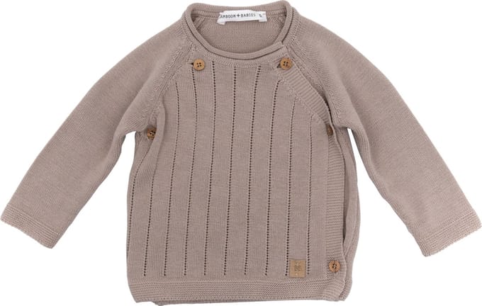 Bamboom Knitted Trui Met Overslag Camel 1 Mnd