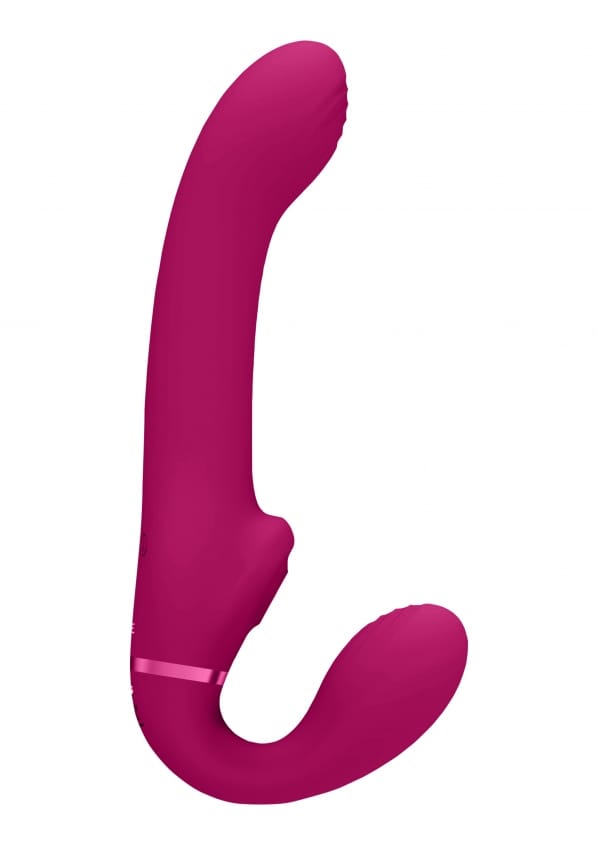 VIVE by Shots - Ai - Dual Vibrating Air Wave Tickler Strapless Strapon