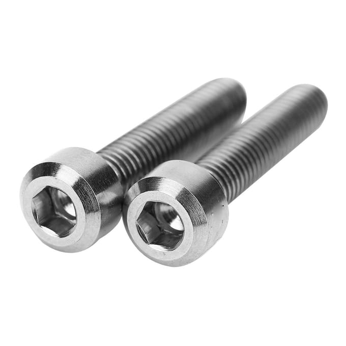 2 stuks/set M5x25mm Titaniumlegering Fiets Remhendel Vaste Bouten Mountainbike Schroeven (goud)