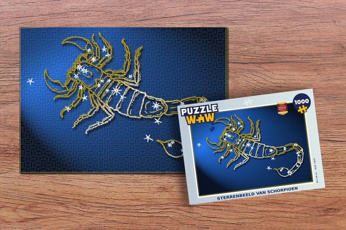 Puzzel Sterrenbeeld - Schorpioen - Sterren - Legpuzzel - Puzzel 1000 stukjes volwassenen