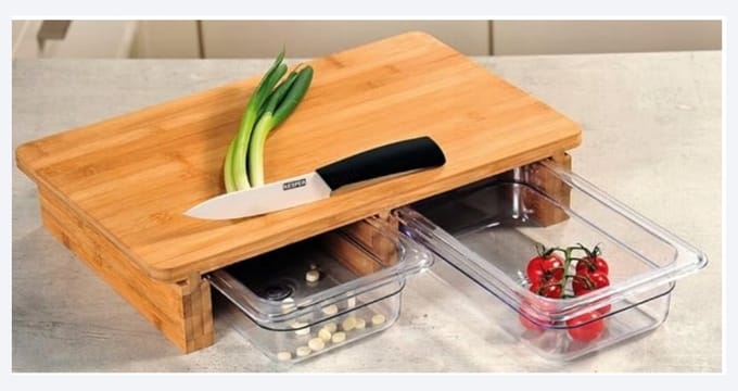 Traaington House snijplank met bakjes