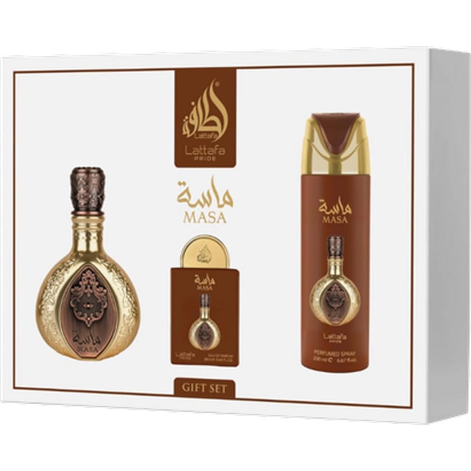 Lattafa Pride Masa Unisex Gift Set – 3 Pcs