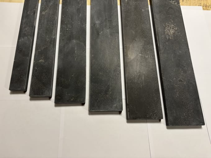 Natuursteen dorpels - 103x7x2 cm (7 stuks)