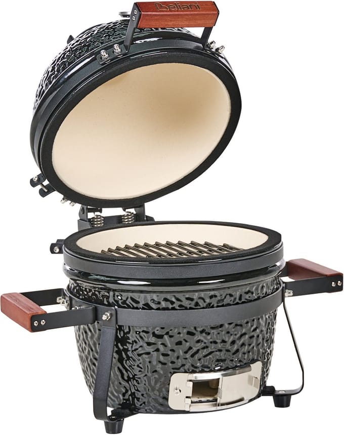 KAMADO - Mini houtskoolgrill - Zwart - Keramiek