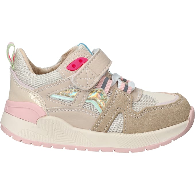 Sneakers | Meisjes | Beige Pink | Leer | Shoesme | Maat 30