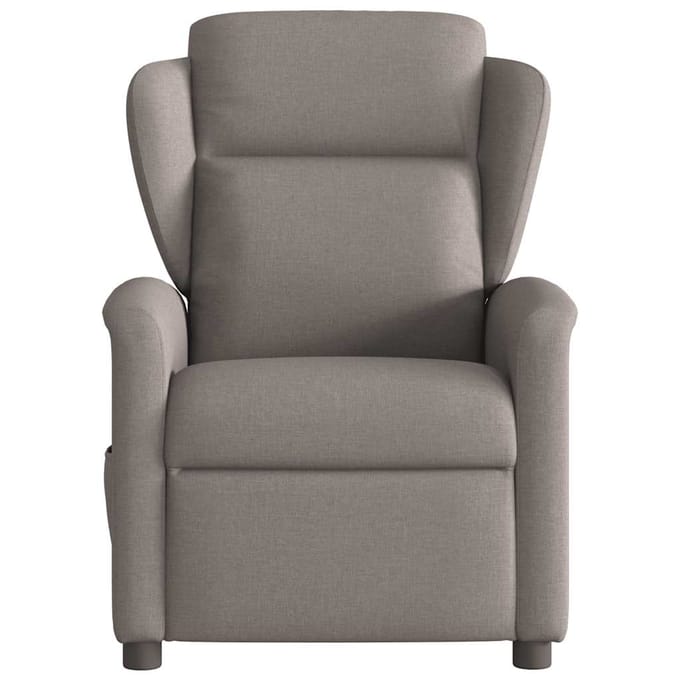 Uitklapbare fauteuil, Kleur taupe, Bekleed met stof