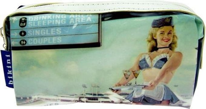 make-up tasje - retro luchthaven