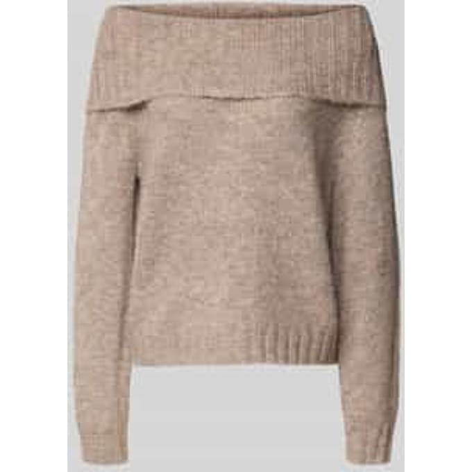 Regular fit gebreide pullover met wol, model 'SHINE'