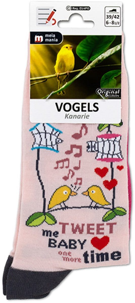 MM Sokken Vogels maat 35/38