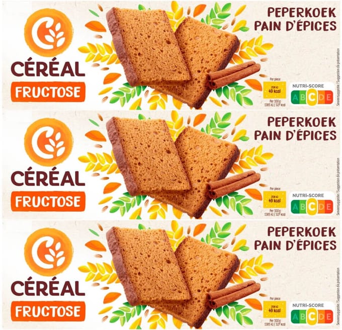 Céréal Ontbijtkoek - 3 x 300 gr - Voordeelverpakking