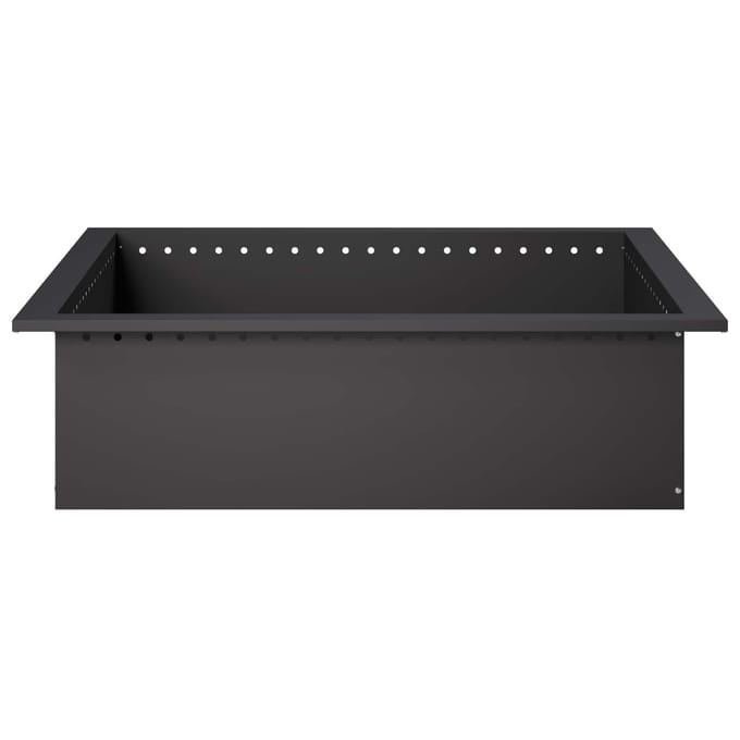 vidaXL - Vuurschaal - Ring - Zwart - 90 - x - 90 - x - 25 - cm - Staal