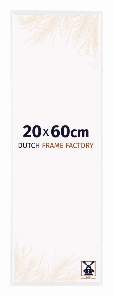 Fotolijst 20x60 cm - Kunststof - Wit Hoogglans - Easy