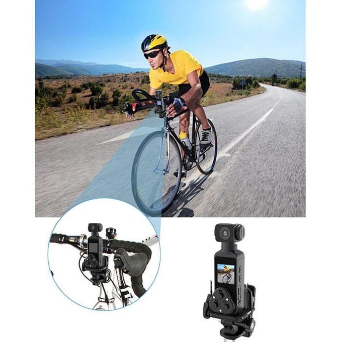 4K UHD Sportcamera - SAPLIKY - 4K - 270° Roterende Lens - 1.3  Scherm - WiFi zwart
