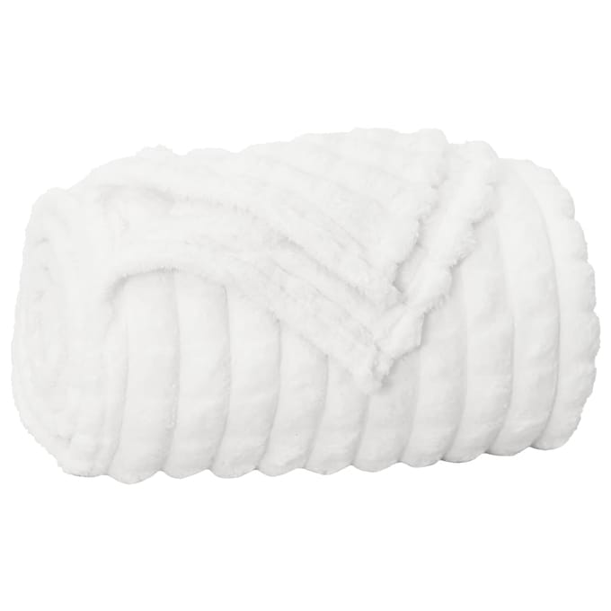 vidaXL Gooi Deken Wit 150 x 130 cm 0.5 kg Fleece