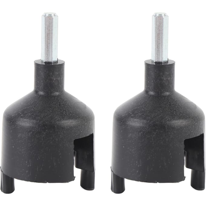 Lot de 2 Manchons Isolateurs pour Clôture Électrique Outils ABS Douille à Clou en Acier pour Visser les Isolateurs Dans gray