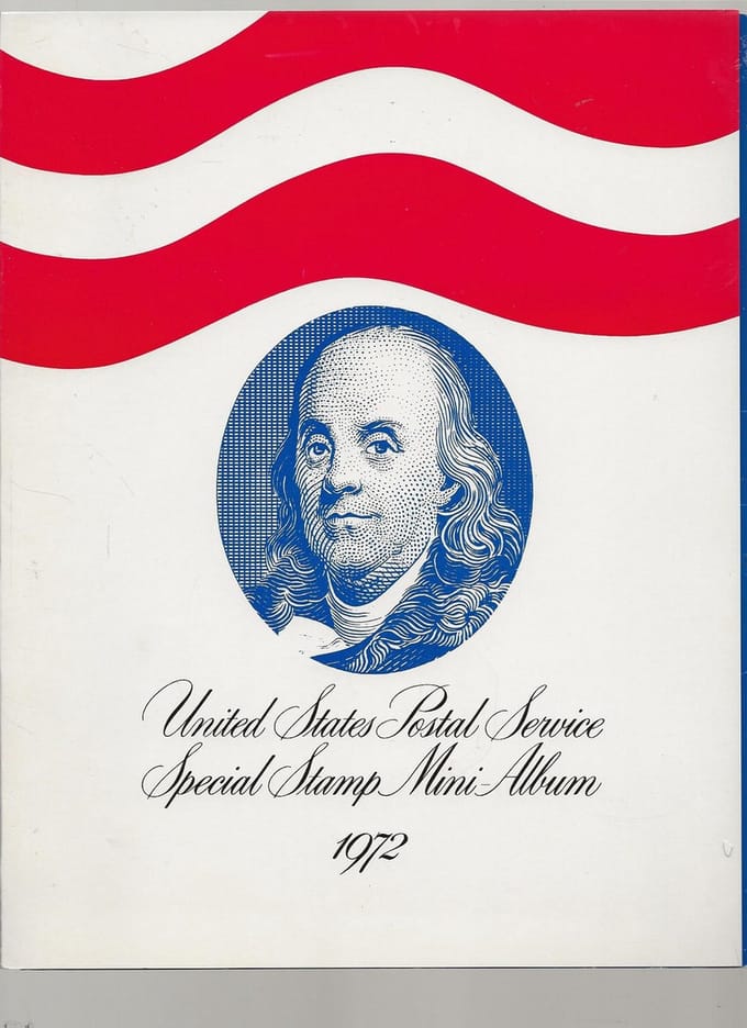 JAARSET POSTZEGELS USA 1972 (POSTFRIS)