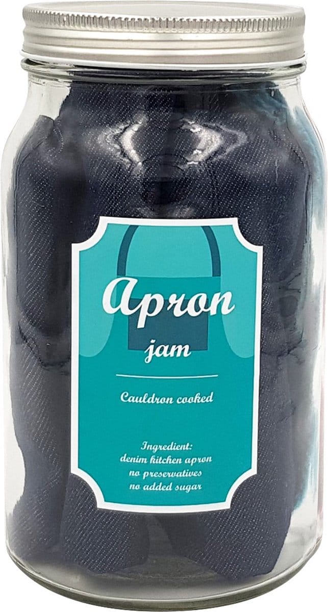 COOKUT Jam-Denim Apron in A Glass Jar-Blue Belt