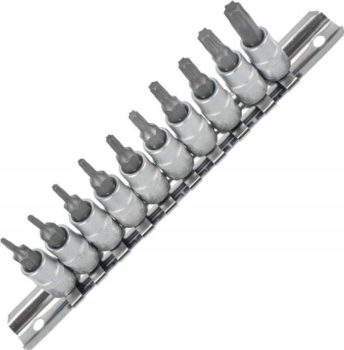 10-delige Torx Dop Set T7-T40 1/4" Aandrijving