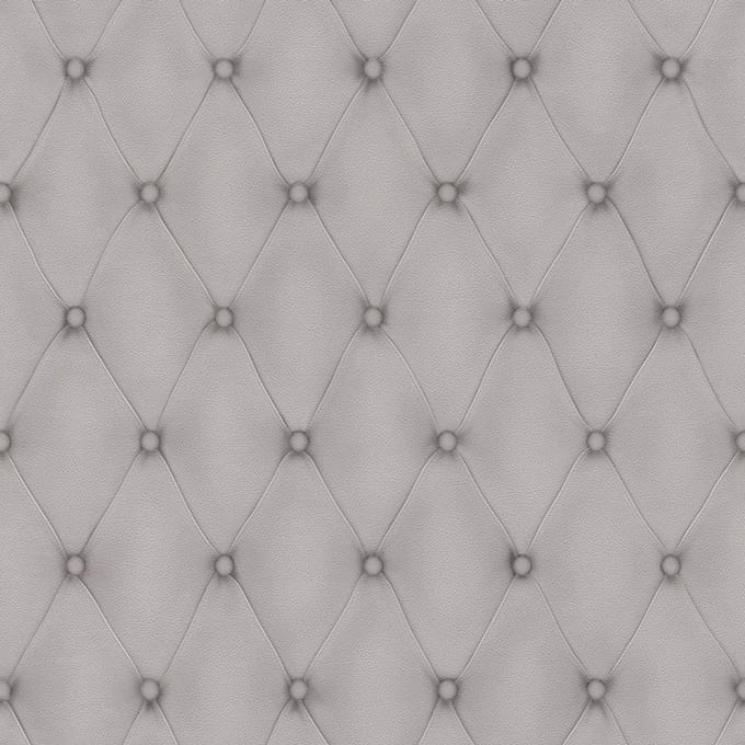 Rasch Chesterfield Behang Beige Taupe Grijs – 3D Lederlook Effect