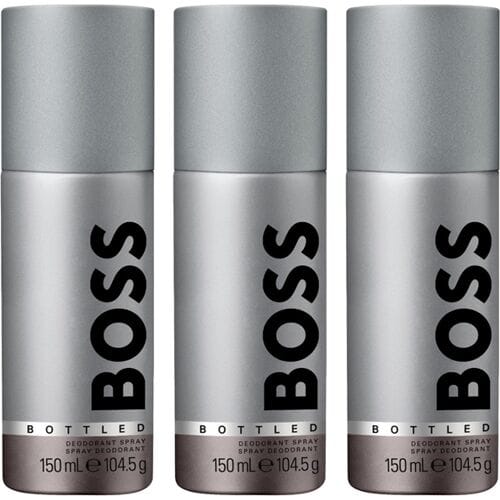 Hugo Boss Boss Bottled deodorant spray 3 x 150 ml (3-Pack)