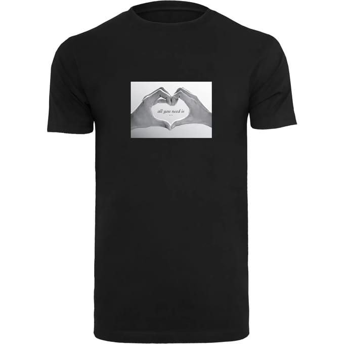Mister Tee - Love SIgn Heren Tshirt - S - Zwart