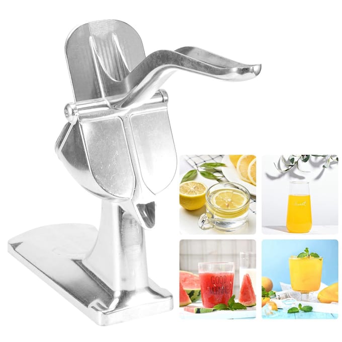 Multifunctionele Mini Handmatige Juicer Fruit Citroen Sinaasappel Pers Knijper Extractor Keukenaccessoire gray